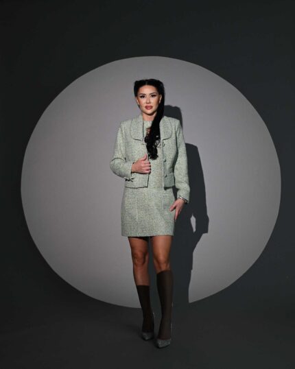 Sacou din boucle "ECLAT MENTHE"