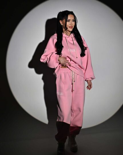 Trening roz din bumbac "CORSET LINES"